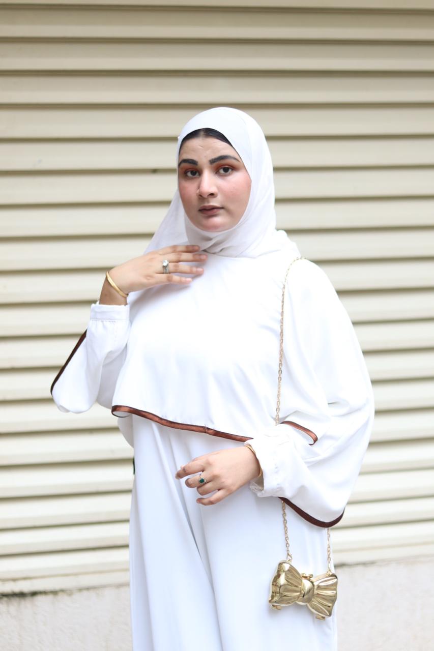 white aura cape abaya